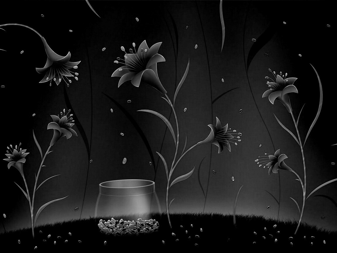 Волшебные цветы и конфетки обои