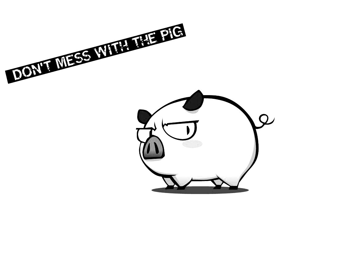 Не путайся со свиньей обои