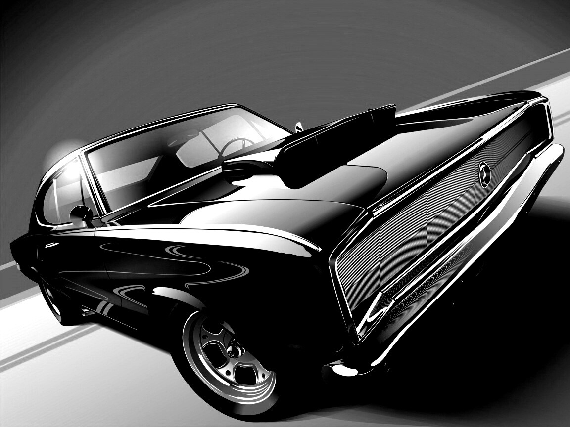 Векторный мускулкар обои