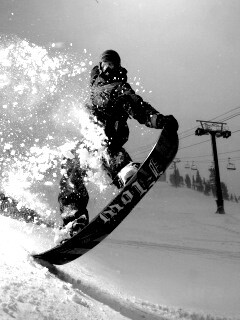 Сноубордист обои