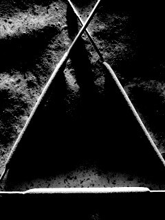 Треугольник из палочек обои