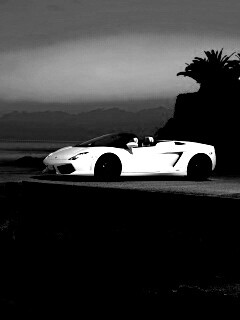 Белый кабриолет ламбо обои