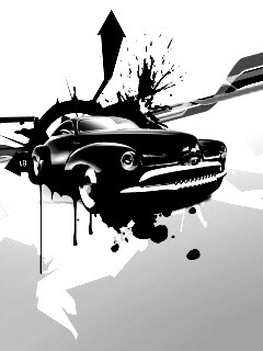 Абстракция с ретро авто обои