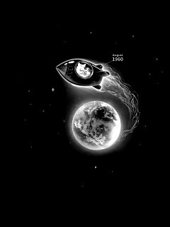 Белка и Стрелка летят в космос обои