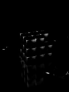 Стеклянный кубик рубика обои