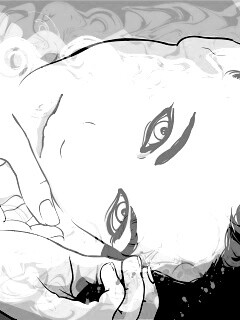 Рисунок девушки обои