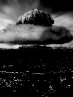 Ядерный взрыв в городе обои