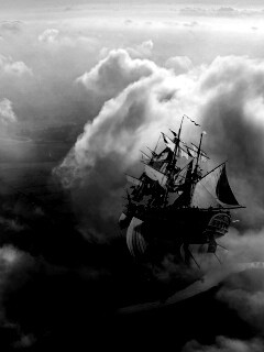 Летающий корабль обои