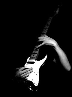 Игра на электрогитаре обои