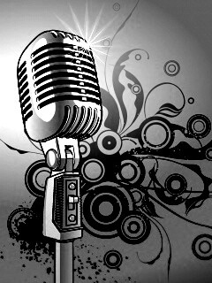 Ретро микрофон обои