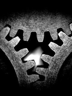 Три сцепленных шестерни обои