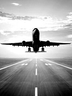 Взлетающий самолет обои