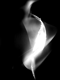 Светящаяся вертикальная волна обои