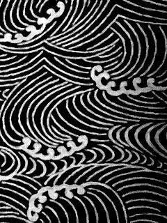 Волны на ткани обои