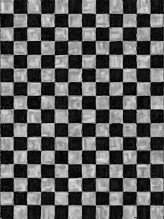 Рисованные красно-голубые клетки обои