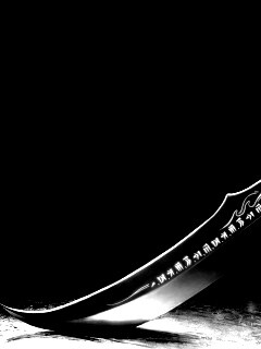 Клинок с магическими рунами обои