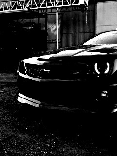 Черный шевроле камаро SS обои