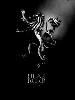 Металлический герб дома Ланнистеров обои