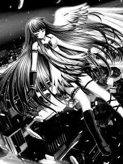 Неопознанная девушка из аниме обои