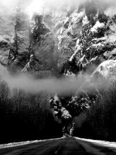 Дорога к скале обои