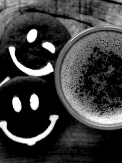 Кофе с печеньками обои