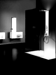 Ванная комната в стиле hi tech обои