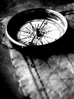 Компас и старая карта обои