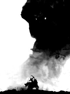 Всадник и огромный голем обои