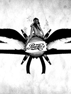 Пепси-Кола в стиле ретро обои