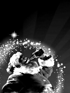 Санта Клаус с кока-колой обои