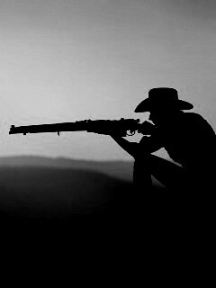 Стрелок на закате обои