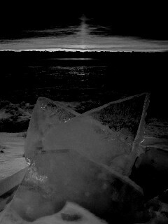 Река на закате обои