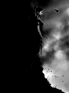 Девушка в тумане обои