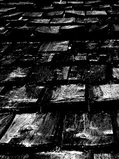 Деревянная крыша обои