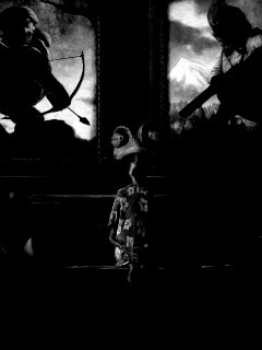 Ранго между двух картин обои