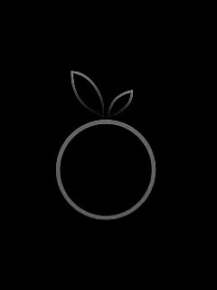 Стилизованная апельсинка обои