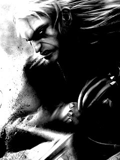 Ведьмак против  стрыги обои