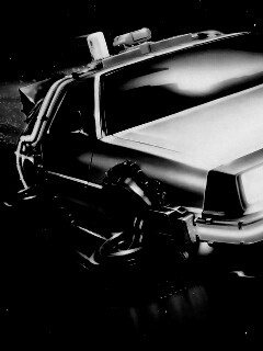 Летающий Делореан обои