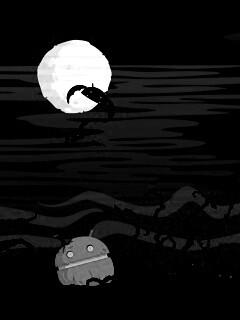 Хэллоуин в стиле Google Android обои