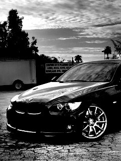 Чёрный БМВ обои