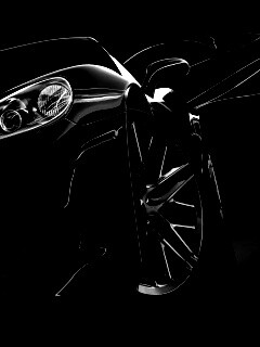 Чёрное авто обои