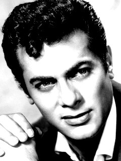 Чёрно белое фото Тони Кёртиса обои