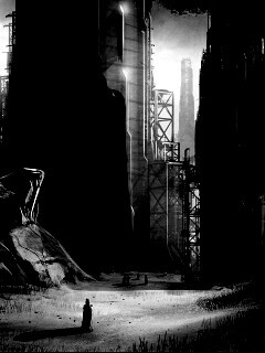 Технократический город обои