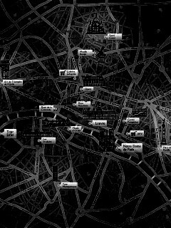 Карта Парижа обои