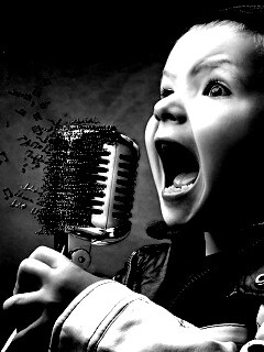 Экспрессивный певец обои