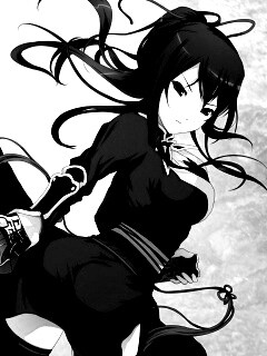 Рыжая девочка с мечем обои