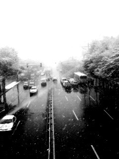 Снегопад в токио обои