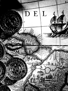 Деньги и карта сокровищ обои