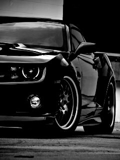 Черный шевроле обои