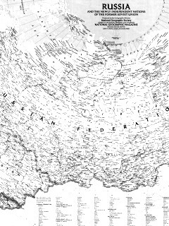 Карта России обои